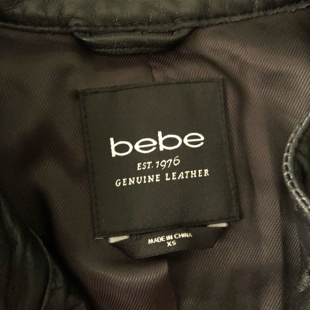 Bebe Leather Moto Jacket